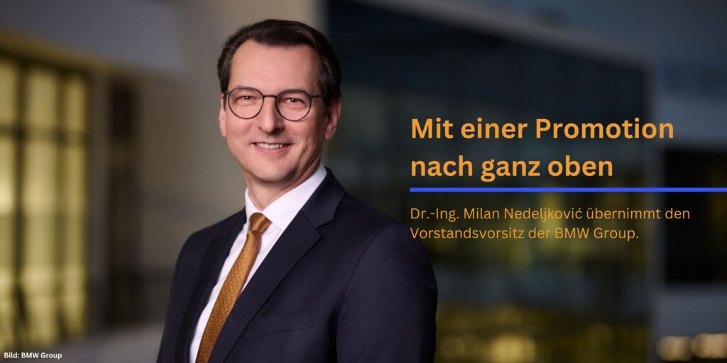 Milan Nedelkovic übernimmt den Vorstandsvorsitz der BMW Group; Produktionstalente