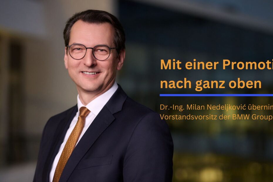 Milan Nedelkovic übernimmt den Vorstandsvorsitz der BMW Group; Produktionstalente